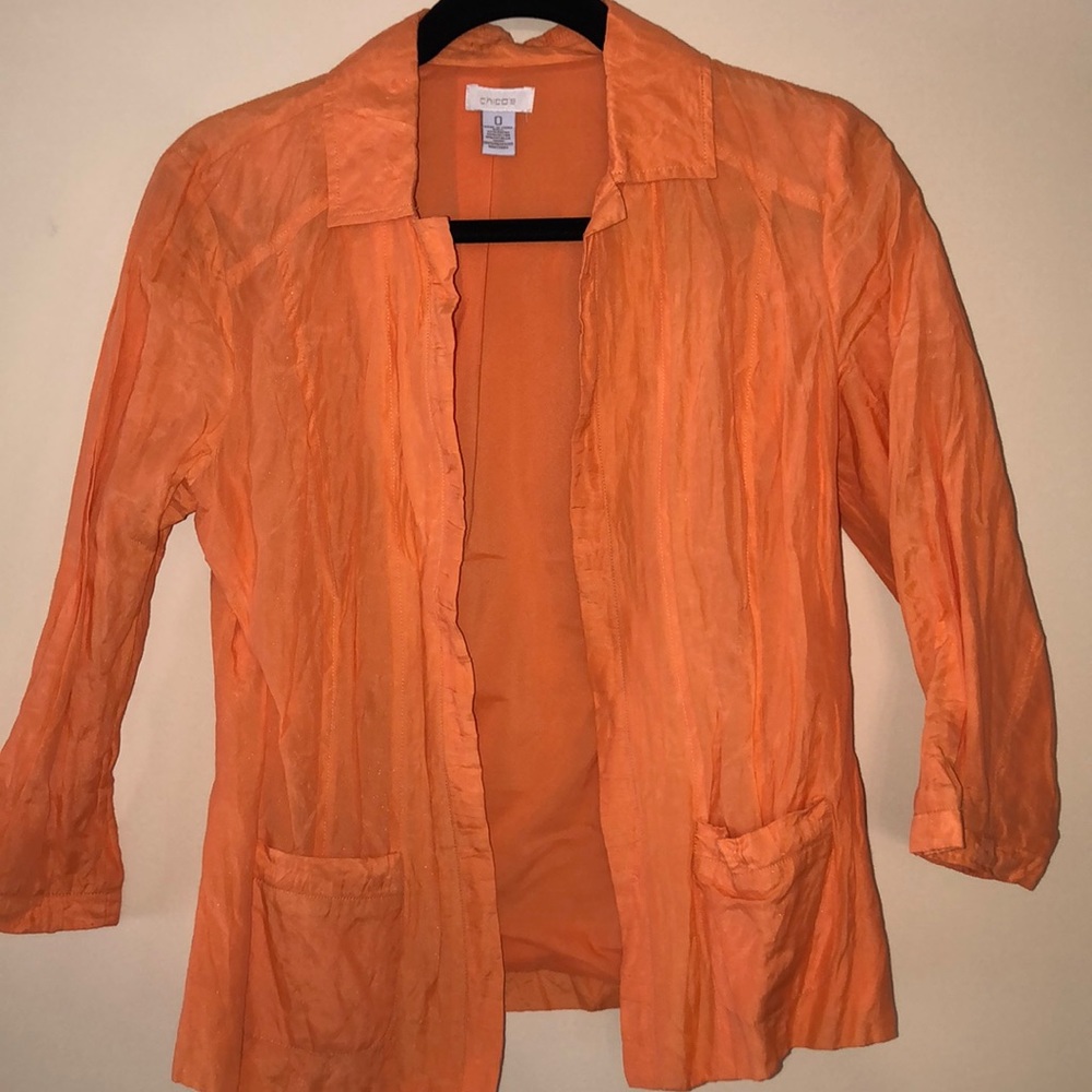 Orange Chico’s Button Up